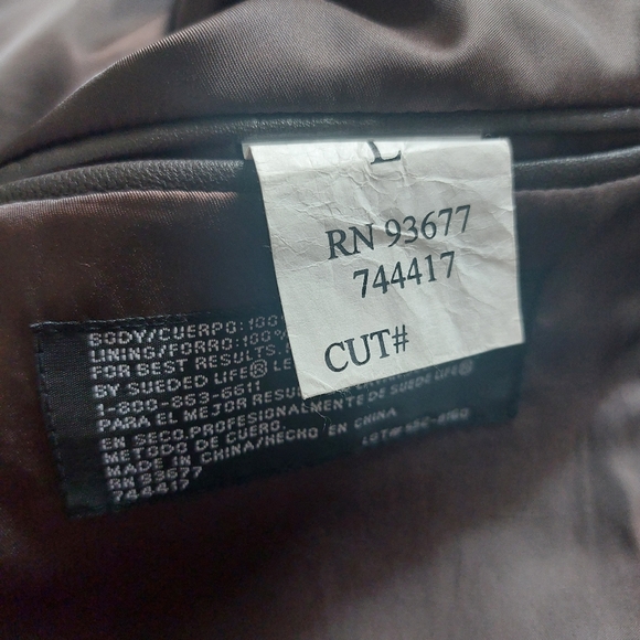 J. FERRAR Women's Oversized Brown Genuine Leather Blazer Jacket Size Large. - Picture 12 of 15